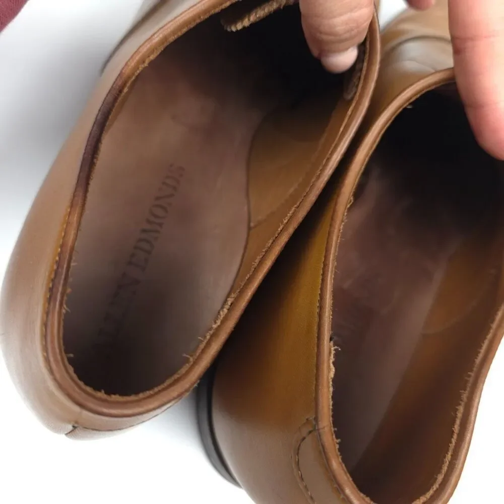 ALLEN EDMONDS Carlyle Plain-toe Oxford Dress Shoe Walnut Brown Leather Old Money